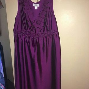 Purple short sleeve dress